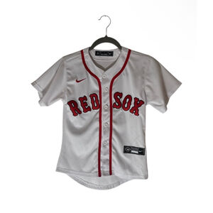 Boys Nike Red Sox Ortiz 34 Baseball Jersey White Red S